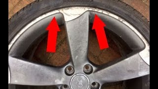 How to Repair Curb Rash on Alloy wheel rim [upl. by Eltsyrk]