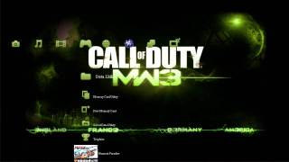 Call Of Duty Modern Warfare 3 PS3 Theme HD amp SD [upl. by Fadas]