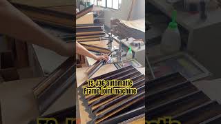 TSJ36 frame underpinner vnailer  v nails joiner  frame joint machine  photoframe woodworking [upl. by Altheta]