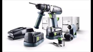 Cordless percussion drills Festool PDC 184 Li 52Plus 564576  Set 564578  Set XL 564579 [upl. by Nylear]