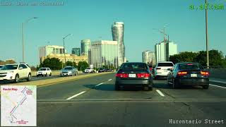 Driving from DriveTest Etobicoke to Mississauga Downtown Ontario Canada 4K [upl. by Liuqa519]