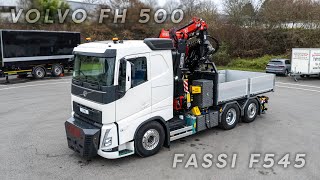 VOLVO FH 500 mit FASSI F545 RA 227  LYMA Kran und Fahrzeugbau [upl. by Hpeseoj]