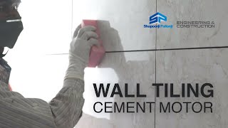 Wall Tiling Cement Mortar  SP Hand Skills Training Video Hindi [upl. by Hogen225]