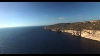 Malta Cliffs Waters and Nesting Seabirds [upl. by Pickar]