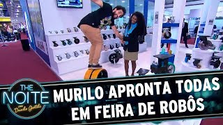 Murilo Couto apronta todas em feira de robôs  The Noite 070717 [upl. by Netram712]