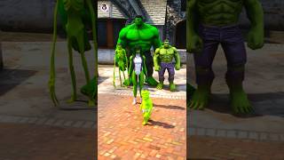 HULK FAMILY COME FROM FUTURE😱 shorts gta shortsfeed gta5 [upl. by Goody]