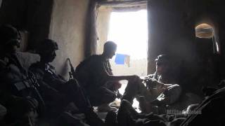 INTENSE COMBAT US Marines react to a surprise TALIBAN attack [upl. by Rozele]