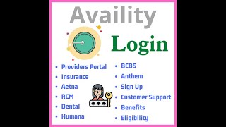 Availity Login  Healthcare Provider Web Portal Easy Access [upl. by Hplodnar]