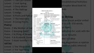 CBSE CLASS 12 ENGLISH FINAL SYLLABUS 202425  CLASS 12 ENGLISH SYLLABUS cbse exam class12 [upl. by Danyelle]