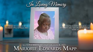 Celebrating The Life of Marjorie Edwards Mapp [upl. by Bradly407]