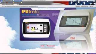 Filtrete 3M50 Thermostat  How to operate the 3M50 via a web browser [upl. by Thorwald178]