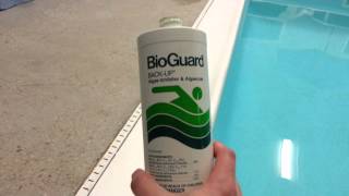 20121113  How to clean pool tile  Remove Algae from Pool Tile [upl. by Rosenquist551]