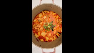 spicy braised chicken stew dakdoritang 🍗 korean cooking asmr dakdoritang [upl. by Ahslek]