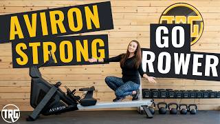 Aviron Strong Go Rower Review Workouts Games and Netflix [upl. by Aoket]