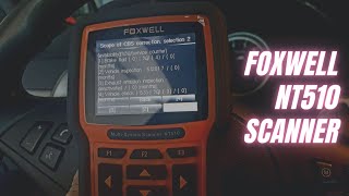 FOXWELL NT510 Elite Automotive Obd2 Code Reader Review  BMW All Systems Maintenance Service Scanner [upl. by Nelyt]