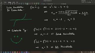M7 Kapitel 3  Beispiel zur Kurvendiskussion Monotonie amp Krümmung [upl. by Lettig869]