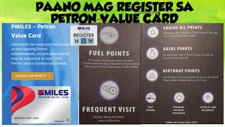 PAANO MAG REGISTER SA PETRON VALUE CARD [upl. by Acirretahs]