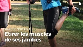 Exercices détirement des jambes  Marche Nordique [upl. by Nob]