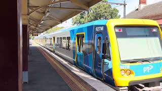 X’Trapolis Flinders Street train departing Clifton Hill Station on the Hurstbridge and Mernda lines [upl. by Eniamrej]