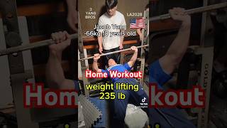 235 lb 1065kg weight lifting for arm strength training Home workout Jacob Yang judo jiujitsu [upl. by Chemarin]