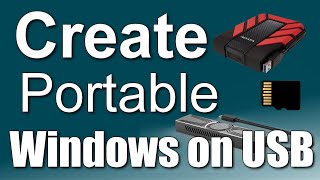 How to install Windows 1011 on a External HDDSSD MicroSD or NVMe➡️Portable Windows➡️Windows to Go [upl. by Hill]