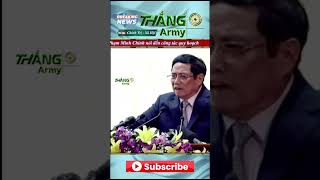 Thủ tướng Phạm Minh Chính nói đến công tác quy hoạch shortvideo hagtags tintuc thangarmy [upl. by Quartis]