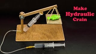 School Science Projects Hydraulic Crain [upl. by Crispen618]