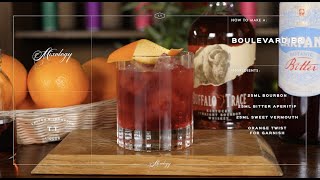 How To Make A Boulevardier  Classic Cocktail Recipes  Mixology Guide [upl. by Chamberlain824]