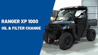 2025 RANGER XP 1000  Oil and Filter Change  Polaris Off Road Vehicles [upl. by Nnairak]