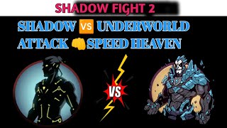 Shadow vs Underworld Gameplay Unbelievable fight💪👊  shadowfight2 gaming [upl. by Earized]