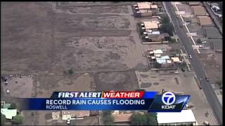 A View from Sky 7 Roswell Flooding [upl. by Siocnarf701]