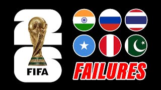 Every Country That FAILED To Qualify For World Cup 2026 so far [upl. by Noivad838]