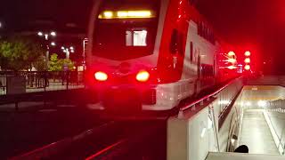 Caltrain EMU Test Train Departs Santa Clara Station For Testing 142024 [upl. by Iram330]