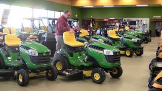 John Deere E 100 Series Lawn Tractors Buyers Guide [upl. by Corine]