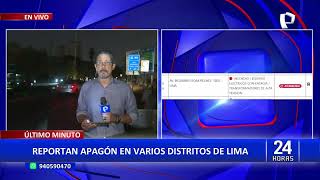 Apagón masivo en Lima Metropolitana miles de personas quedaron a oscuras [upl. by Archambault728]