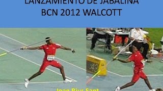 técnica de lanzamiento jabalina Walcott Barcelona 2012 [upl. by Kingsly]