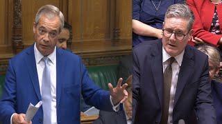 Nigel Farage blasts Rejoiner parliament as he demands referendum and thrashes Starmer on migration [upl. by Torrin411]