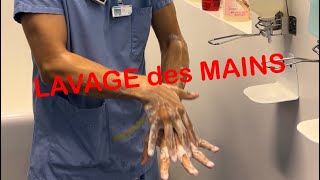 Lavage des mains CHIRURGICAL  partie 1 [upl. by Adnauqal290]