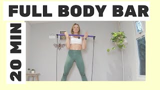 Pilates Bar Full Body Workout  20 Minutes [upl. by Asreht276]