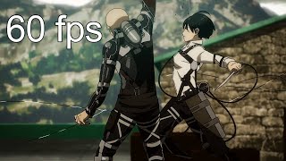 Attack On Titan Ep 86  Mikasa Connie and Jean Kill Survey Corps 60 fps [upl. by Avin98]