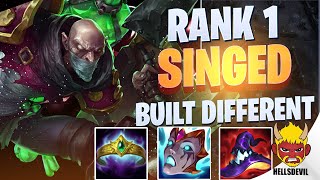 WILD RIFT  Rank 1 Singed EU IS BUILT DIFFERENT  Challenger Singed Gameplay  Guide amp Build [upl. by Lunette433]