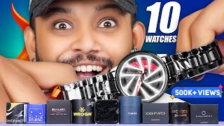 10 Best Budget Watch for College 🔥 Men Watch Haul Review 2024  Timex Fastrack Skmei  One Chance [upl. by Eahs945]