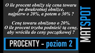 Obliczenia procentowe  poziom 2 [upl. by Kcid670]