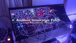 Eurorack Generative Ambient Patch  Xaoc Odessa  Moskwa 2  Rings Matriarch [upl. by Ssepmet]