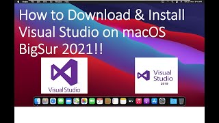 How to Download amp Install Visual Studio on macOS BigSur  2021  Latest Edition Visual Studio [upl. by Marquita894]