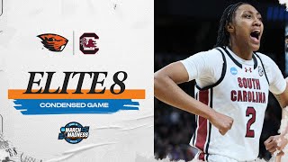 South Carolina vs Oregon State  Elite Eight NCAA tournament extended highlights [upl. by Rodrique]