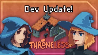 Pixel Character Portrait amp Throneless Project Update [upl. by Surtimed]