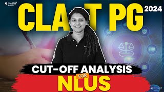 CLAT PG 2024 Cutoff Analysis for NLUs  National Law University [upl. by Ymia]