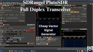 Full Duplex Transceiver SDR  PlutoSDR  Vector Signal Generator  SDRangel Usage  DragonOS [upl. by Venuti125]