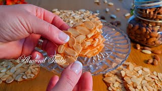 Make a quick and easy almond tuile recipe Only 5 Ingredients [upl. by Haggai828]